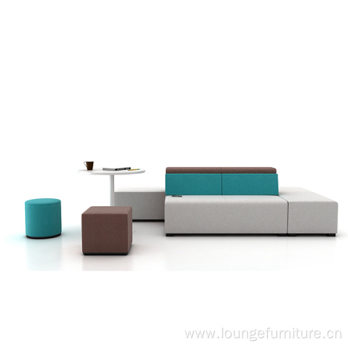 Modern design lounge fabric sofa for public area